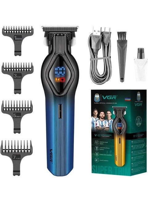 ماكينة حلاقه V-921 بشفرات كربون و سرعتين تيربو 7000RPM بأربعة أمشاط 1,3,5,7 مللى تعمل حتى 200 دقيقه متواصلين