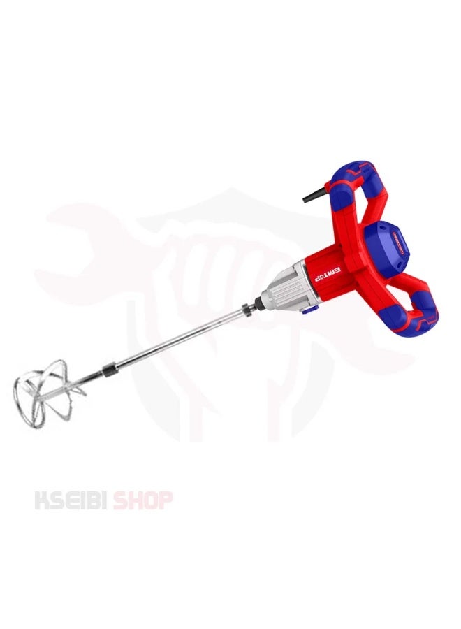 EMTOP EMTOP Professional Paint Mixer 1400W - Powerful performance for perfect mix preparation - For mixing paint, plaster, and cement - Image 5
