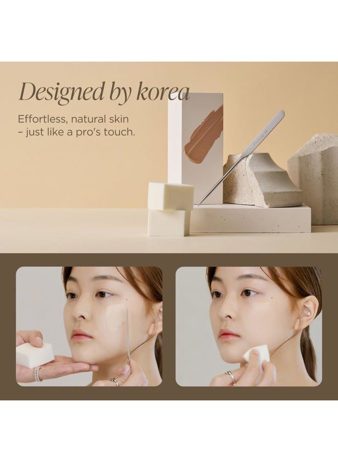 Piccasso Brush Korean Foundation Spatula – Professional Stainless Steel Makeup Tool for Thin, Seamless Foundation & Cream Blending – K-Beauty Artist's Precision - Image 2