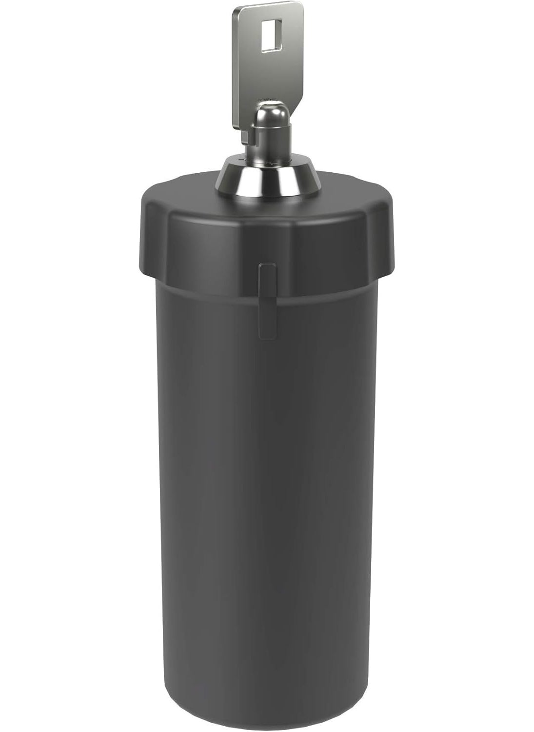 Ezy Dose EZY DOSE Pill Box and Medicine, Vitamin Container, Safe for Money & Travel Items, Perfect for On-The-Go, Durable Canister, 2 Keys with Lock, Large, Black, BPA Free 