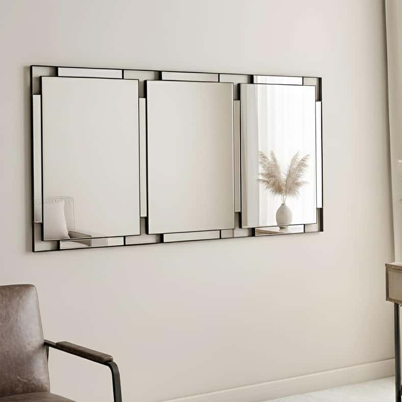 Pan Home Ledger Leaner Floor Mirror 198.5x99.5cm - Black - Image 3