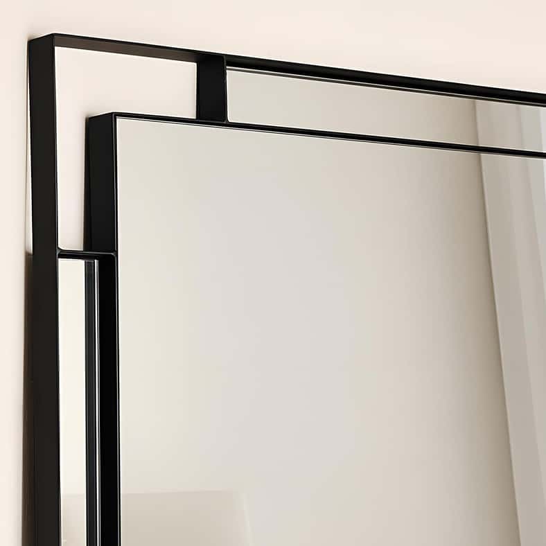 Pan Home Ledger Leaner Floor Mirror 198.5x99.5cm - Black - Image 4