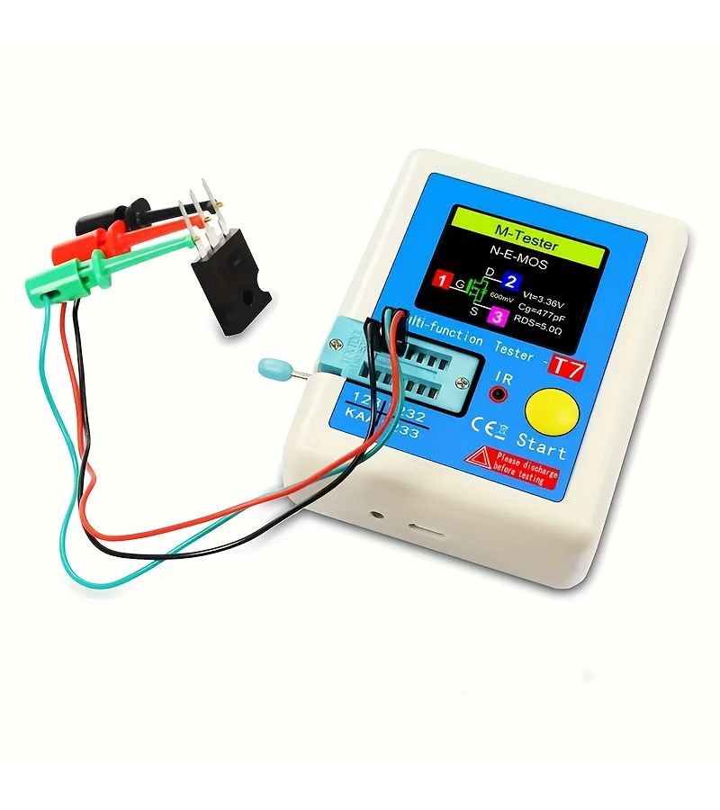 New LCR T7 Transistor Tester Tft Diode Capacitance Meter Esr Meter Npn Pnp Mosfet Ir Multifunctional Multimeter - Image 5