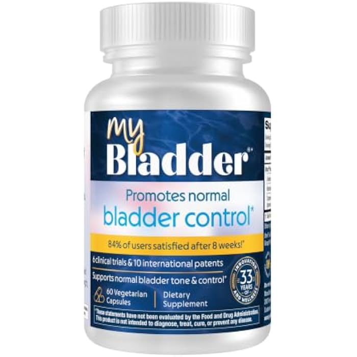 Purity Products MyBladder Support Formula by Purity Products - Promotes Normal Bladder Control, Strength, Tone & Urinary Tract Health - For Men and Women - Clinically Studied 840mg Patented Blend - 60 Veg Caps (1) - Image 1
