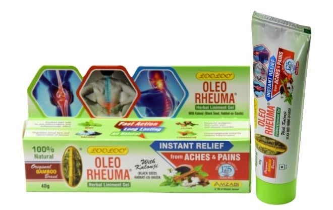 CHALING Rheuma Herbal Liniment Gel - Pack 1 (40gm) | Non Sticky - Non Greasy Formula | Massage Gel | Pain Relief | Enriched With Kalonji, clove Cinnamon, Mint - Image 3