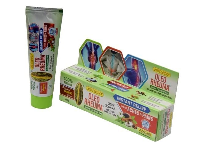 CHALING Rheuma Herbal Liniment Gel - Pack 1 (40gm) | Non Sticky - Non Greasy Formula | Massage Gel | Pain Relief | Enriched With Kalonji, clove Cinnamon, Mint - Image 1