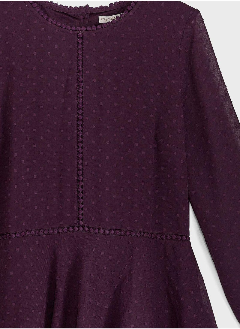 FG4 London - Kids Bella La Vie Dobby Dress - Image 1
