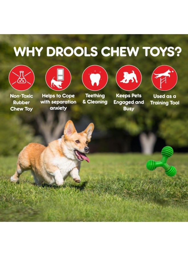Drools Non-Toxic Rubber Toy for Dogs, Trio Bolt Ring 115g Pack | Non Destructive Chewing | Enhance Dental Health | Helps in Weight Management - Image 4