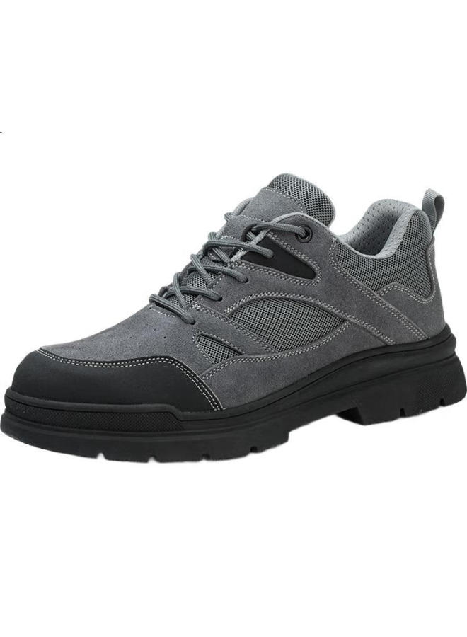 Dinggu أحذية السلامة للعمل من دنجو للرجال بأسلوب جديد، مضادة للرائحة، مضادة للكسر، مضادة للطعن، رأس فولاذي 1115Huibu38 - Image 1