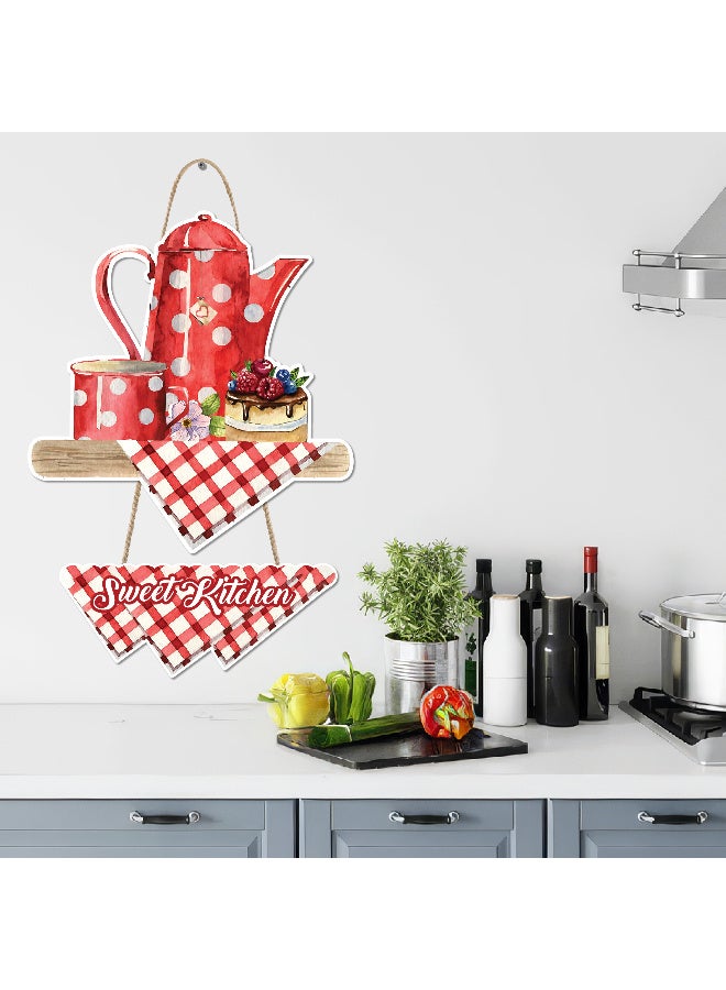 Unique Kitchen Wall Hanging In The Shape Of A Floral Teapot, Large Printed 3D Wall Model (Size 46x30 Cm), High-Quality Printed Decorative Artwork. Kitchen Decorations, Wall Murals, Modern Decor, 3D Miniature Model, Wall Décor, And Wall Art Panels. - Image 4