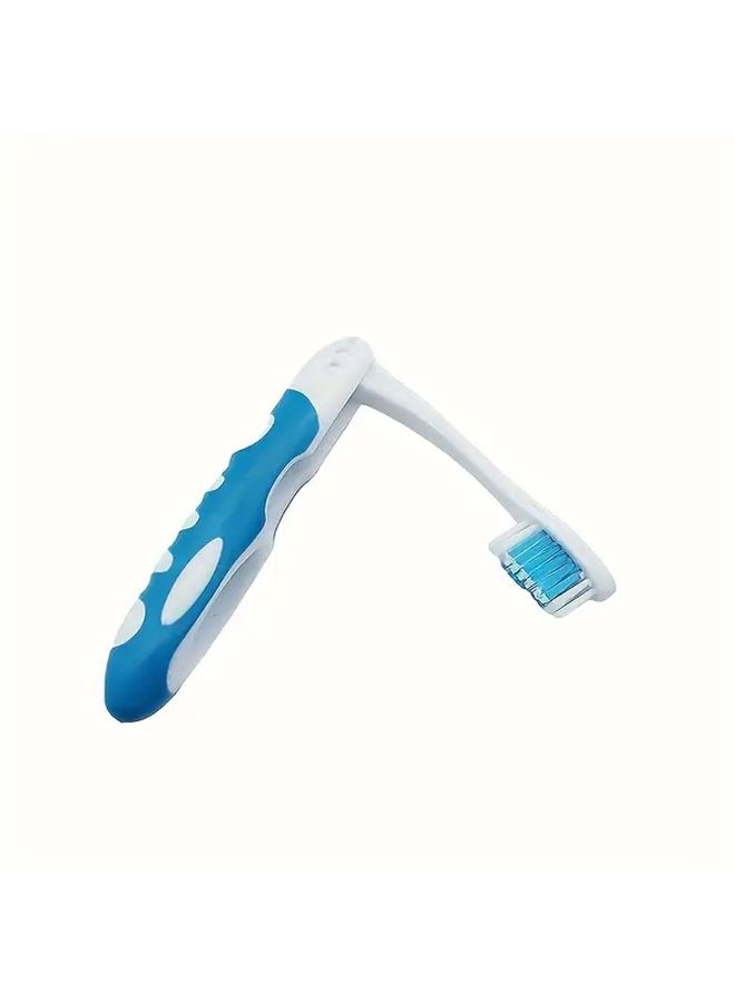 Pink Adult Manual Folding Travel Toothbrush Medium Bristles Unscented - Image 2