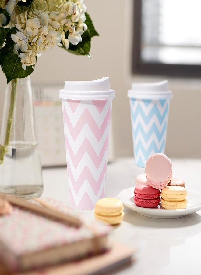 Tamone 100 PACK 12OZ Disposable Coffee Cups with Lids, To Go Coffee Cups with Lids Leak Proof, Pink Paper Cups for Cold/Hot Beverage Chocolate Cocoa for Home Office Party - Image 5