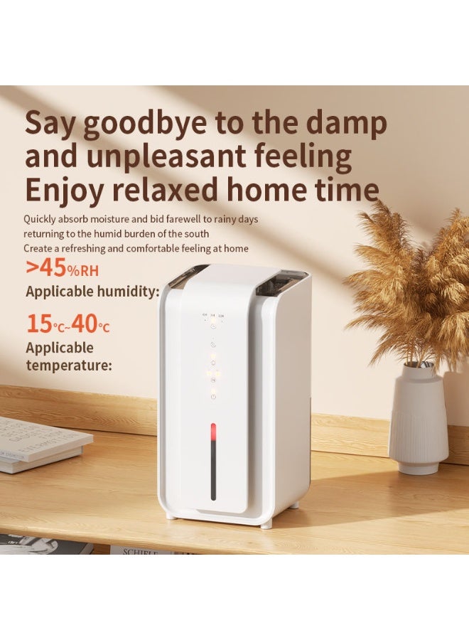 WALALLA Portable 1.5L Home Dehumidifier for Bedroom & Living Room, Quiet Air Moisture Remover with Auto Shut Off, Timer Mode & Visible Water Tank, Efficient Humidity Control & Mold Prevention - Image 4