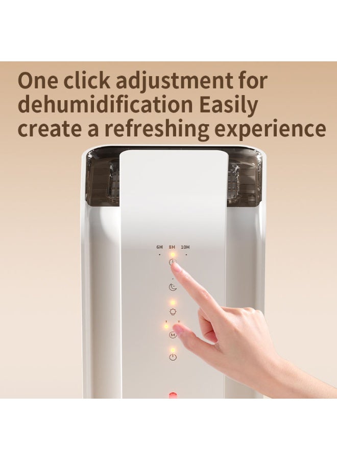 WALALLA Portable 1.5L Home Dehumidifier for Bedroom & Living Room, Quiet Air Moisture Remover with Auto Shut Off, Timer Mode & Visible Water Tank, Efficient Humidity Control & Mold Prevention - Image 5