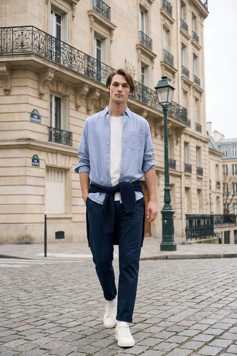ديفاكتو Linen Blend Shirt