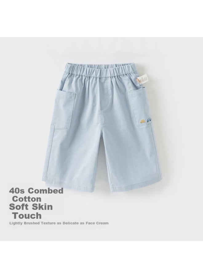 Dave & Bella Davebella Children'S Capri Pants Set, Summer Wear, Boys' Casual Thin Short-Sleeve T-Shirt And Pants, Two-Piece Set - Image 2