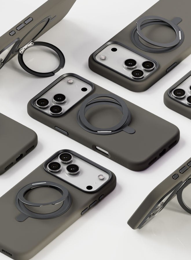 blupebble حافظة RingFlex متوافقة مع MagSafe مع قاعدة قابلة للطي والدوران 360° لجهاز iPhone 17 Pro – غلاف واقي رفيع مضاد للصدمات - Image 4