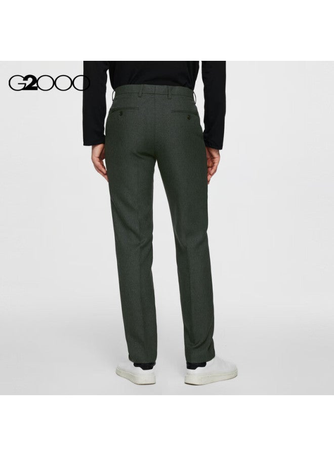 G2000 Anti-static Spring And Autumn Same Style Business Commute Soft And Comfortable Formal Trousers Dark Grey Size 30 - Image 2
