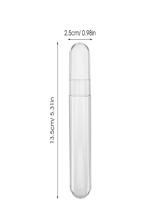 OHPHCALL Travel Tweezer Case Small Plastic Storage Tube with Caps Eyelash Tweezers Organizer for Nail Art Tools and Lash Extensions - Image 2