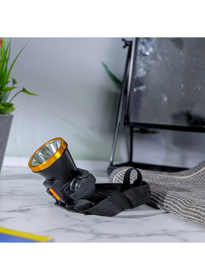 KRYPTON Compact Rechargeable Headlamp – 2 Light Settings, Long Battery Life, Lightweight Design – Great for Fishing, Hiking, and Emergency Use - Image 3