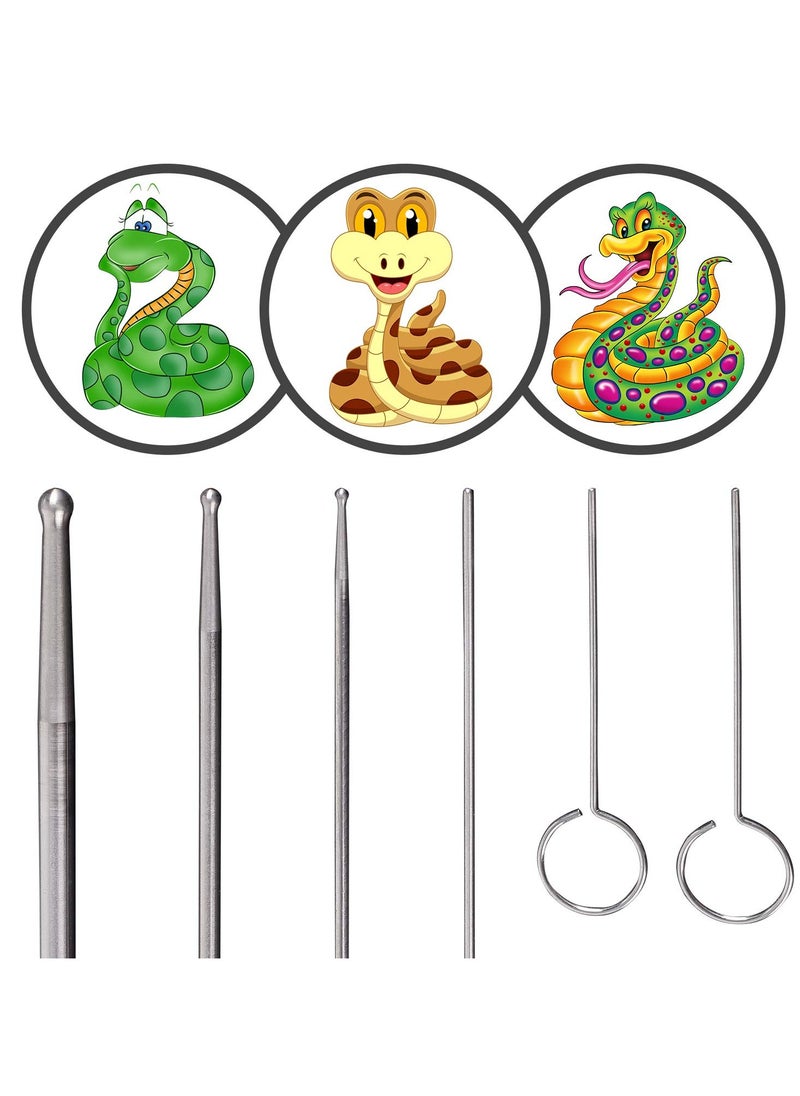 REPTIZOO REPTI ZOO Snake Probe Kit 6 Pieces Round Ball Tip Professional Reptiles Snake Sexing Kit Probes Set  - Image 5