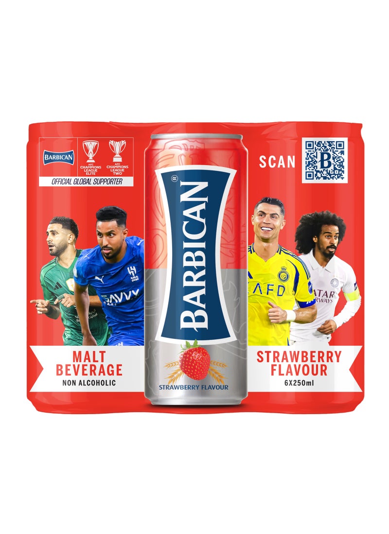 Barbican Strawberry Flavoured Non Alcoholic Malt Beverage Cans - Image 1