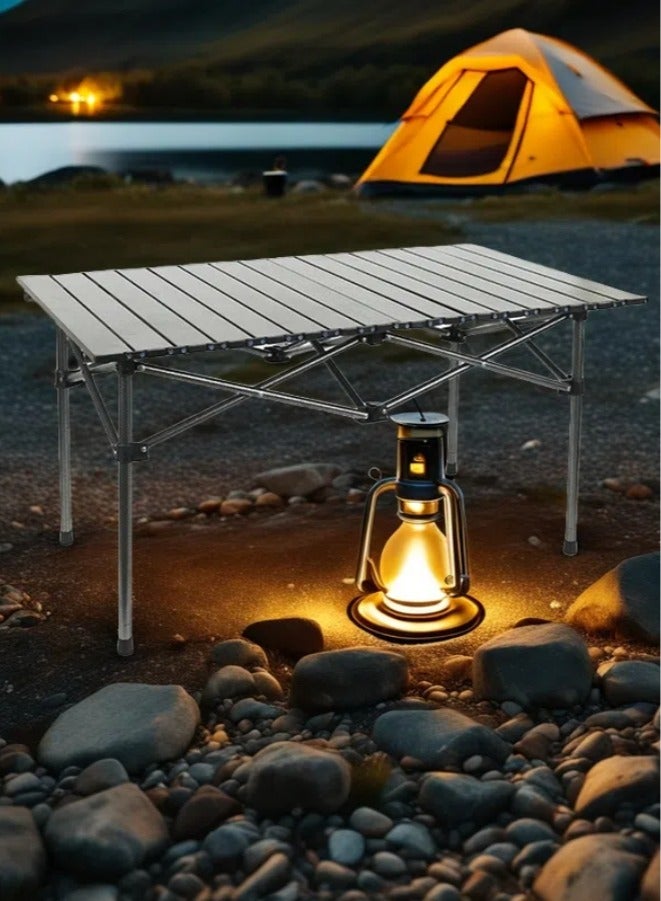 Sharpdo Premium Portable Folding Camping Table for Saudi Outdoor Adventures - Heat-Resistant & Space-Saving Design, 95x57x50cm - Image 2