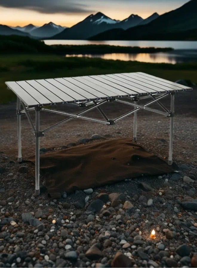 Sharpdo Premium Portable Folding Camping Table for Saudi Outdoor Adventures - Heat-Resistant & Space-Saving Design, 95x57x50cm - Image 3