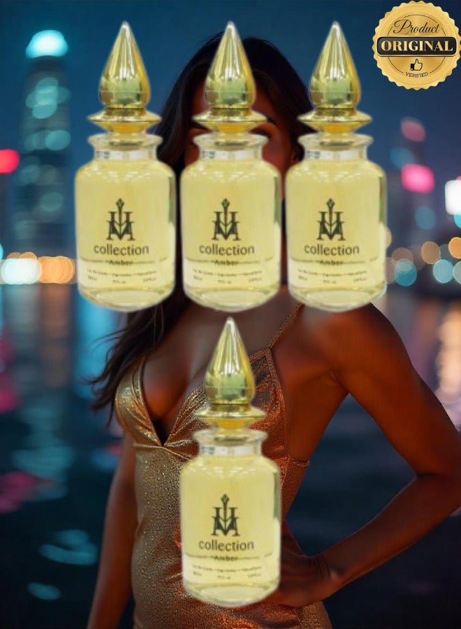 Collection 4 Pieces Collection Amber Women Perfume EDT 85ML - Image 1