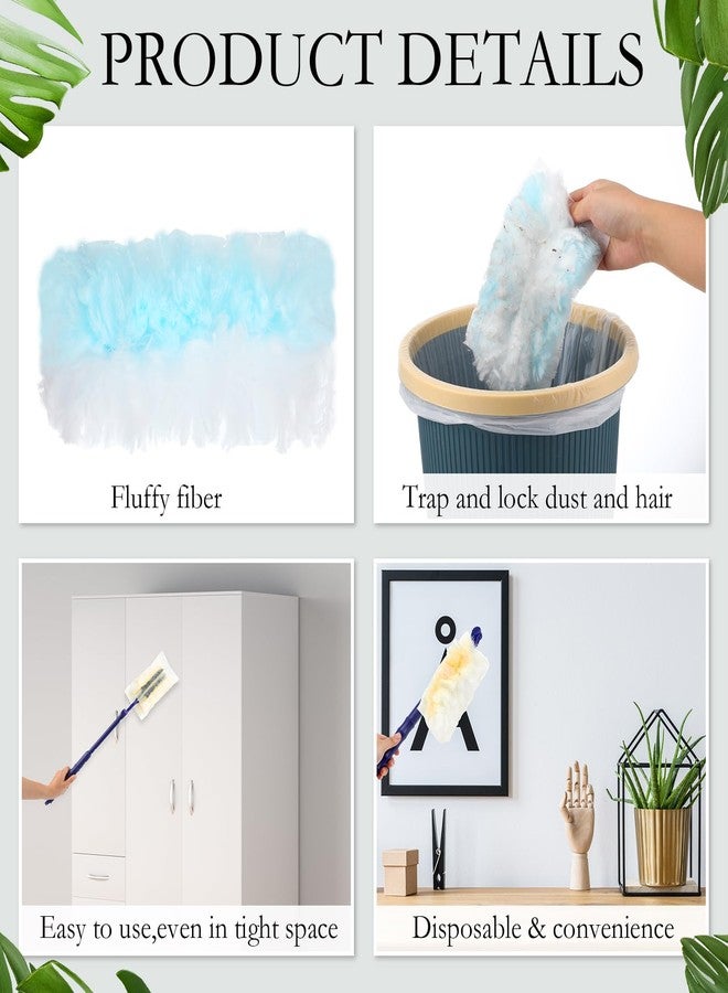 Maxcheck ماكس تشيك 180 قطعة 180° إعادة تعبئة مناديل التنظيف القابلة للتصرف سميكة الدرجة ثقيلة الاستخدام لرؤوس استبدال مع 3 مقابض لتنظيف الأثاث والسقف (أزرق، برتقالي، أبيض) - Image 5