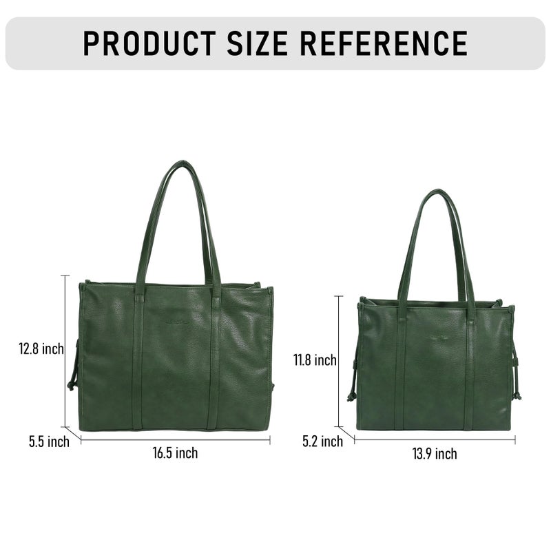 Chinllo Large PU Leather Tote Bags for Women Shopper Weekend Handbags Travel Purse - Image 3