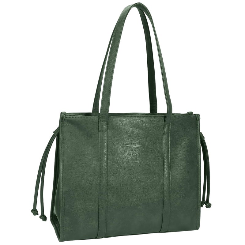 Chinllo Large PU Leather Tote Bags for Women Shopper Weekend Handbags Travel Purse - Image 1