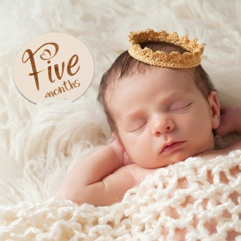 12 pcs Baby Monthly Cards Double-sided Infant Cards Photography Props - Image 4