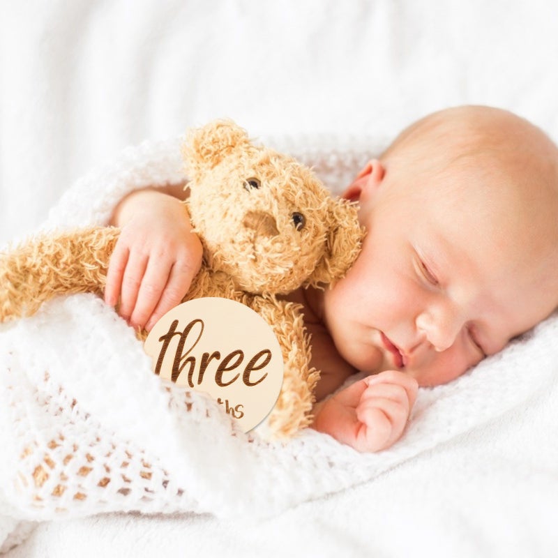 12 pcs Baby Monthly Cards Double-sided Infant Cards Photography Props - Image 2