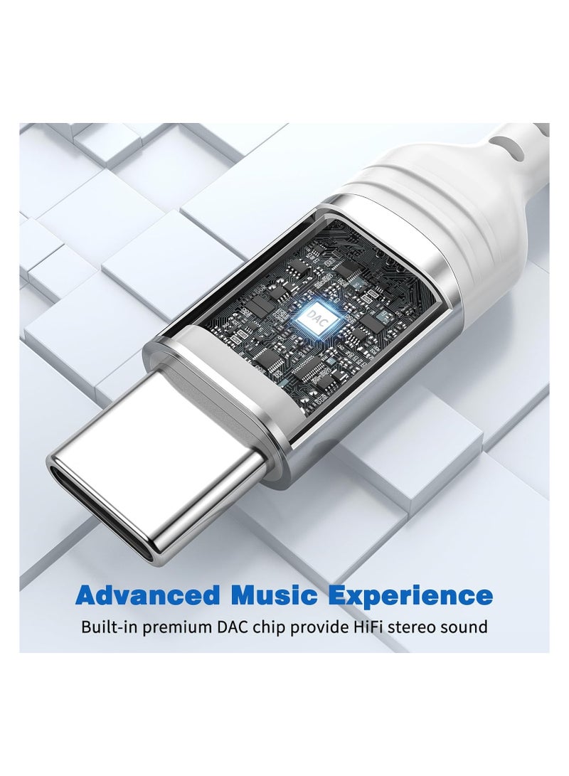 Captaintech USB-C Wired Headphones for Galaxy S24/S23 Ultra, HiFi Stereo Type-C Earbuds with Microphone, Volume Control, Deep Bass Sound for iPhone 15 Pro Max, iPad, Android, and Google Pixel 8. - Image 4