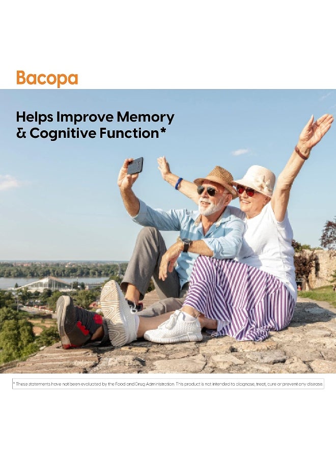 Doctor's BEST - Doctor's Best Bacopa with Synapsa, Brain, Enhances Memory, Antioxidant, Non-GMO, Vegan, Gluten & Soy Free, 320 mg, 60 Count - Image 1
