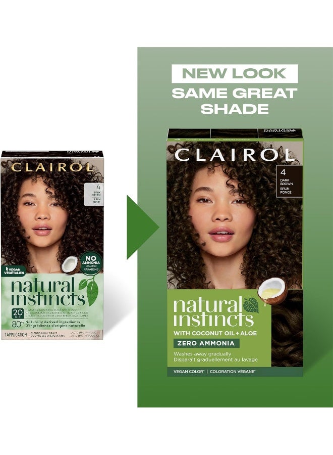 CLAIROL Natural Instincts Demi-Permanent Hair Dye, 5 Medium Brown Hair Color, Pack Of 1 - Image 3