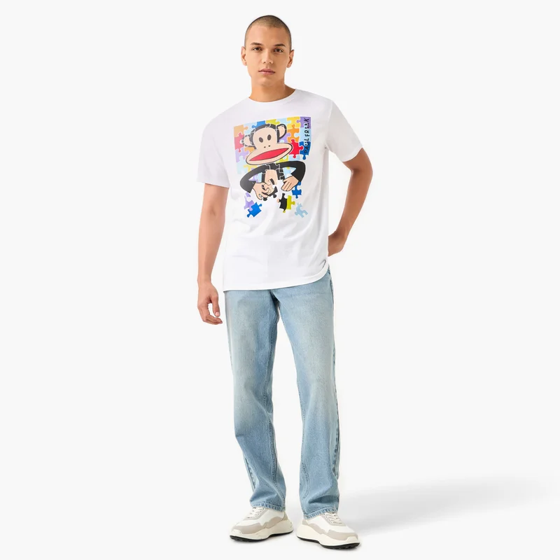 اس بي كاركترز Paul Frank Print Crew Neck T-shirt