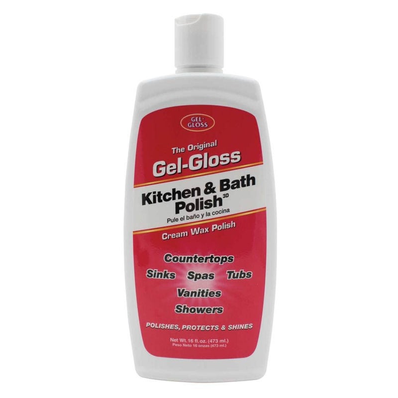 TR Industries GG-1 Gel-Gloss Kitchen and Bath Polish, 16 Fl. Oz, White