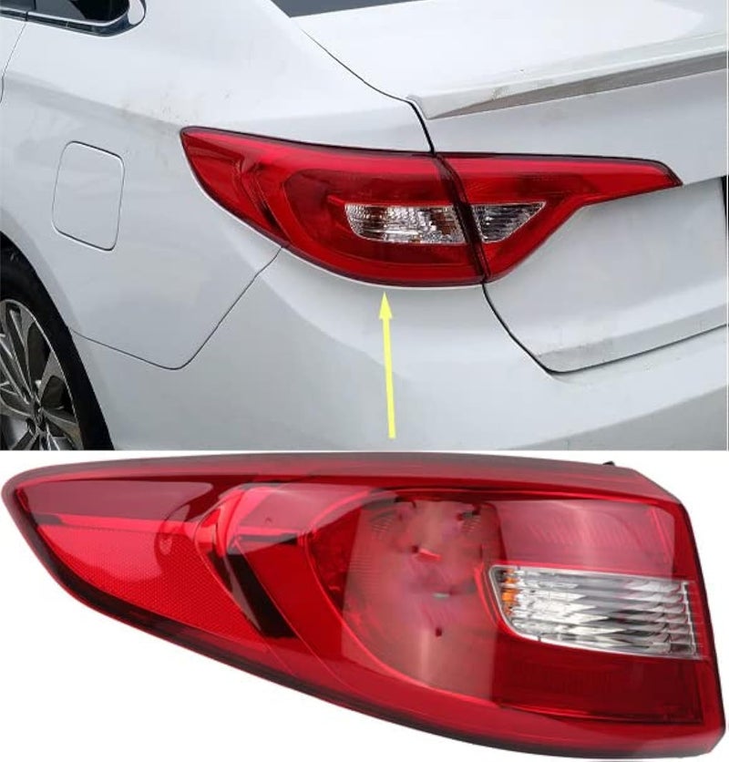 MISIOEK Tail Lights Assembly for Hyundai Sonata 2015 2016 2017 Left Driver Side 92401C2000 HY2804129