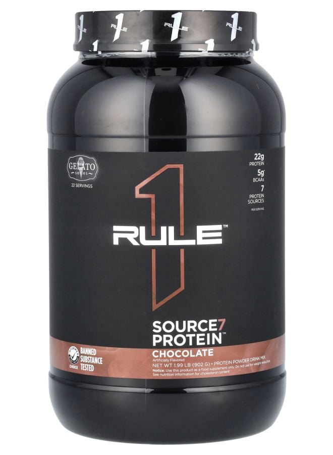 Source7 Protein Powder Drink Mix Chocolate 1.99 lb (902g)