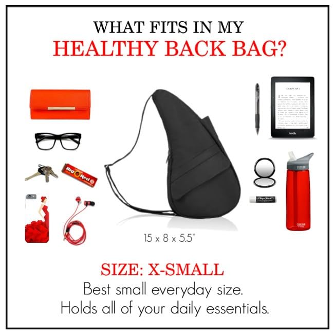 AmeriBag 15" Full-Grain Leather Ergonomic Crossbody Sling Healthy Back Bag for Everyday Use, Travel & Walking Comfort (Black) - Image 2