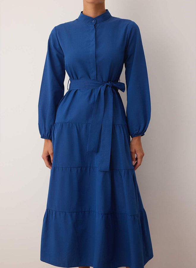 trendyol Woman Modest Dress Royal Blue - Image 3
