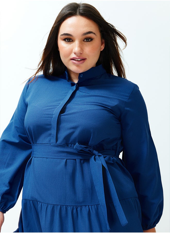 trendyol - Woman Modest Dress Royal Blue - Image 1