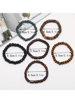 6pcs/set Simple Fashion Beaded Bracelet For Men Women Accessories Gift Suitable For Daily Wear - pzsku/Z81037FF77AA13A375C12Z/45/_/1730542342/7fcd2d2f-0fb8-4e4e-adaf-0528e439c91a