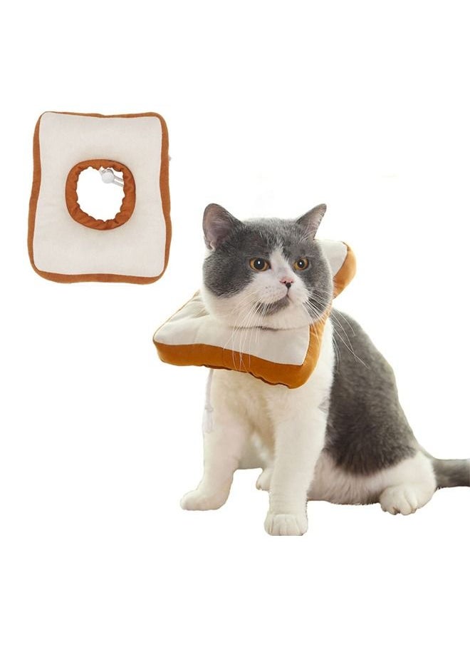 Neostyle Adjustable Cat Cone Recovery Collar Anti Bite Toast  - Image 1