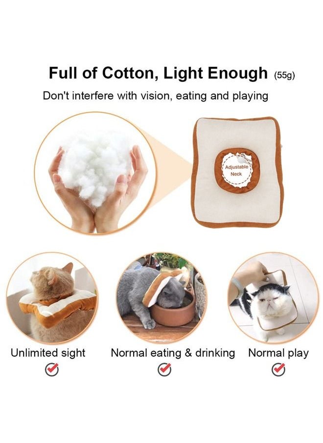 Neostyle Adjustable Cat Cone Recovery Collar Anti Bite Toast  - Image 3
