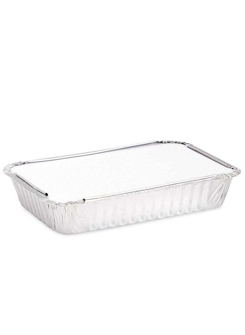 50 Pack Aluminum Foil Pans with Lids - Image 2