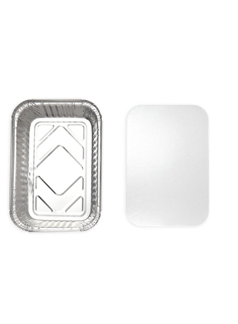 50 Pack Aluminum Foil Pans with Lids - Image 3