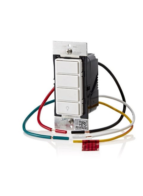 Leviton Decora Smart Controller Switch, Wi-Fi 2nd Gen, Neutral Wire Required, Works with My Leviton, Alexa, Google Assistant, Apple Home/Siri, & Wired or Wire-Free 3-Way, D2SCS-1RW, White